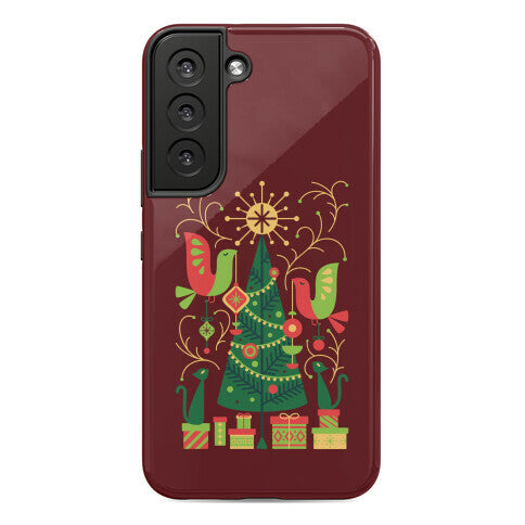 Vintage Christmas Tree Decorating Phone Case